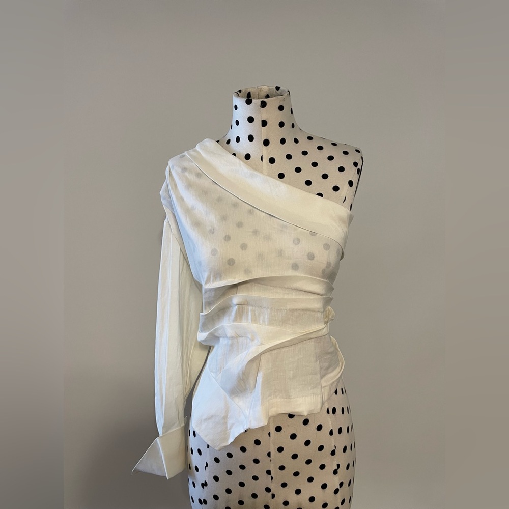 ZARA Deconstructed Blouse